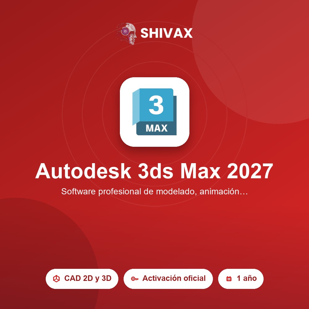 Autodesk 3ds Max 2027 (1 año)