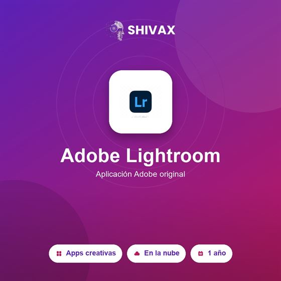 Adobe Lightroom (1 año)