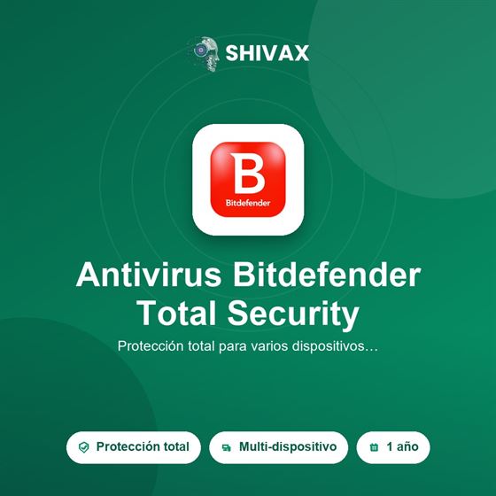 Antivirus Bitdefender Total Security (1 año)