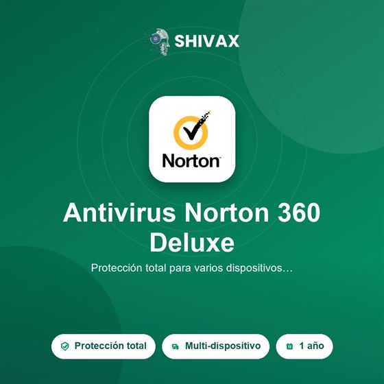 Antivirus Norton 360 Deluxe (1 año)